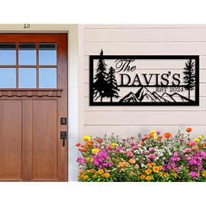 Personalized Cabin Sign Custom Mountain Cabin Sign Personalized family Name Sign Last Name Signs for Home Large Outdoor Cabin Wall Decor Rustic Decor Housewarming Gift