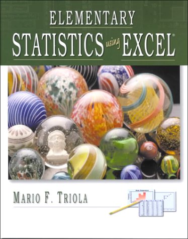 Amazon.com: Elementary Statistics Using Excel: 9780201699425: Triola ...