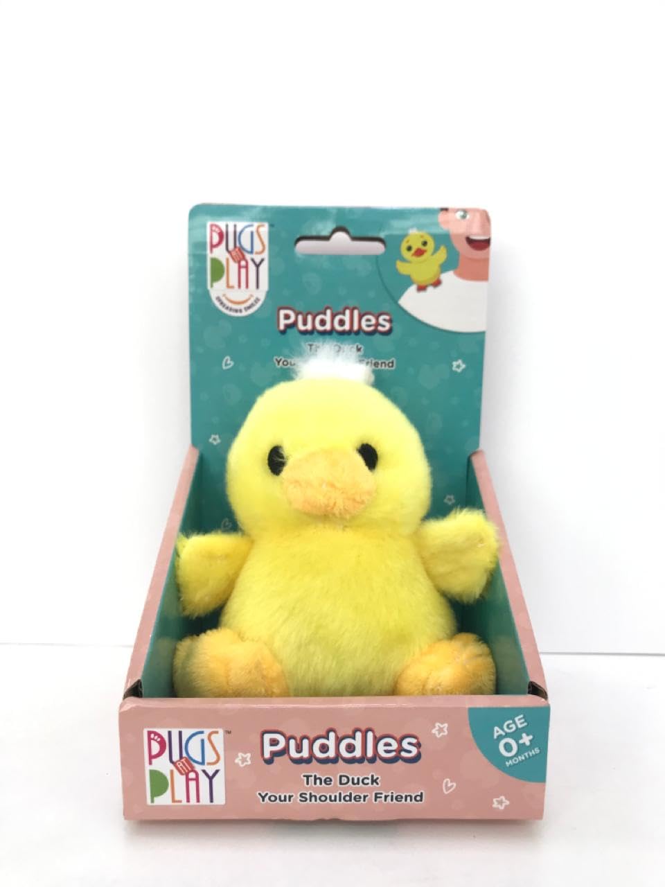 Pugs At Play Shoulder Buddy Puddles 4-Inch