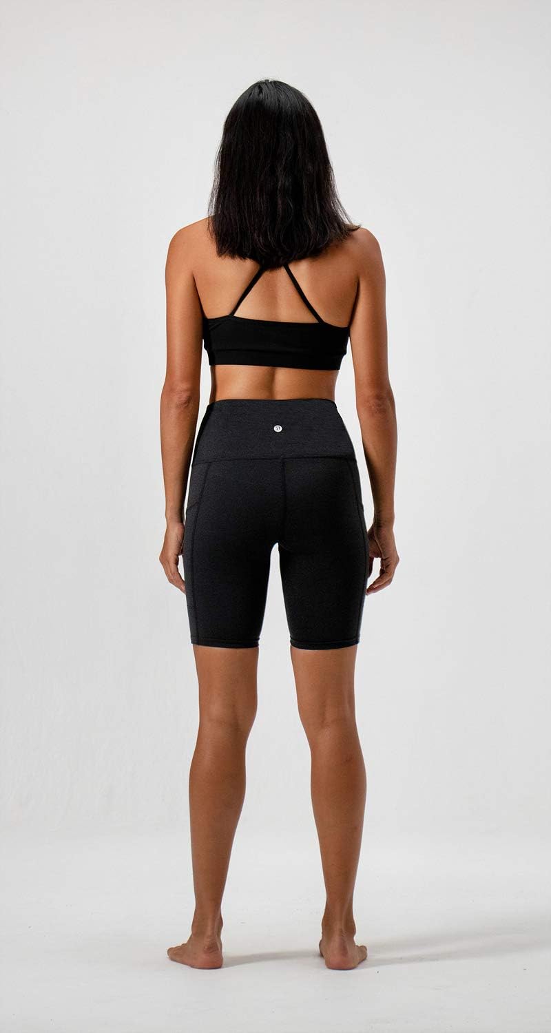 DEVOPS Women's 2-Pack High Waist Workout Yoga Running Exercise Shorts with Side Pockets - Image 6