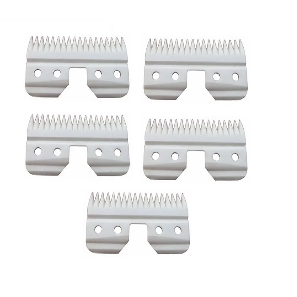 5 Pezzi Di Ricambio In Ceramica For La Maggior Parte, Compatibile Con Andis, Compatibile Con Wahl, Lame For Tagliacapelli AG A5, Lame For Barba, Rimozione A Bassa Temperatura