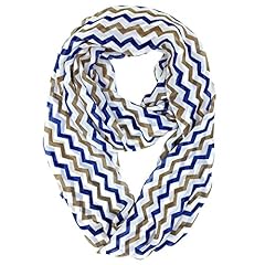 Vertical Chevron/Blue/Tan/White