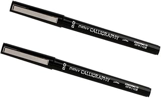 JAM Paper Plumas de la caligrafía 2 paquetes Negro