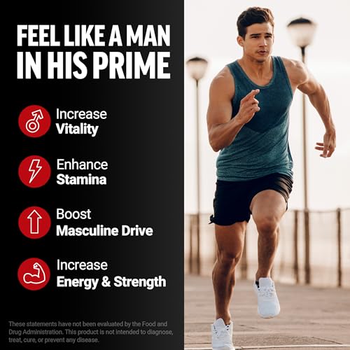 Image of Force Factor Black Maca Root Supplement for Men | 1000mg Maca Negra Extract for Energy, Hormonal Balance & Vitality, Superior Absorption with BioPerine, 90 Capsules