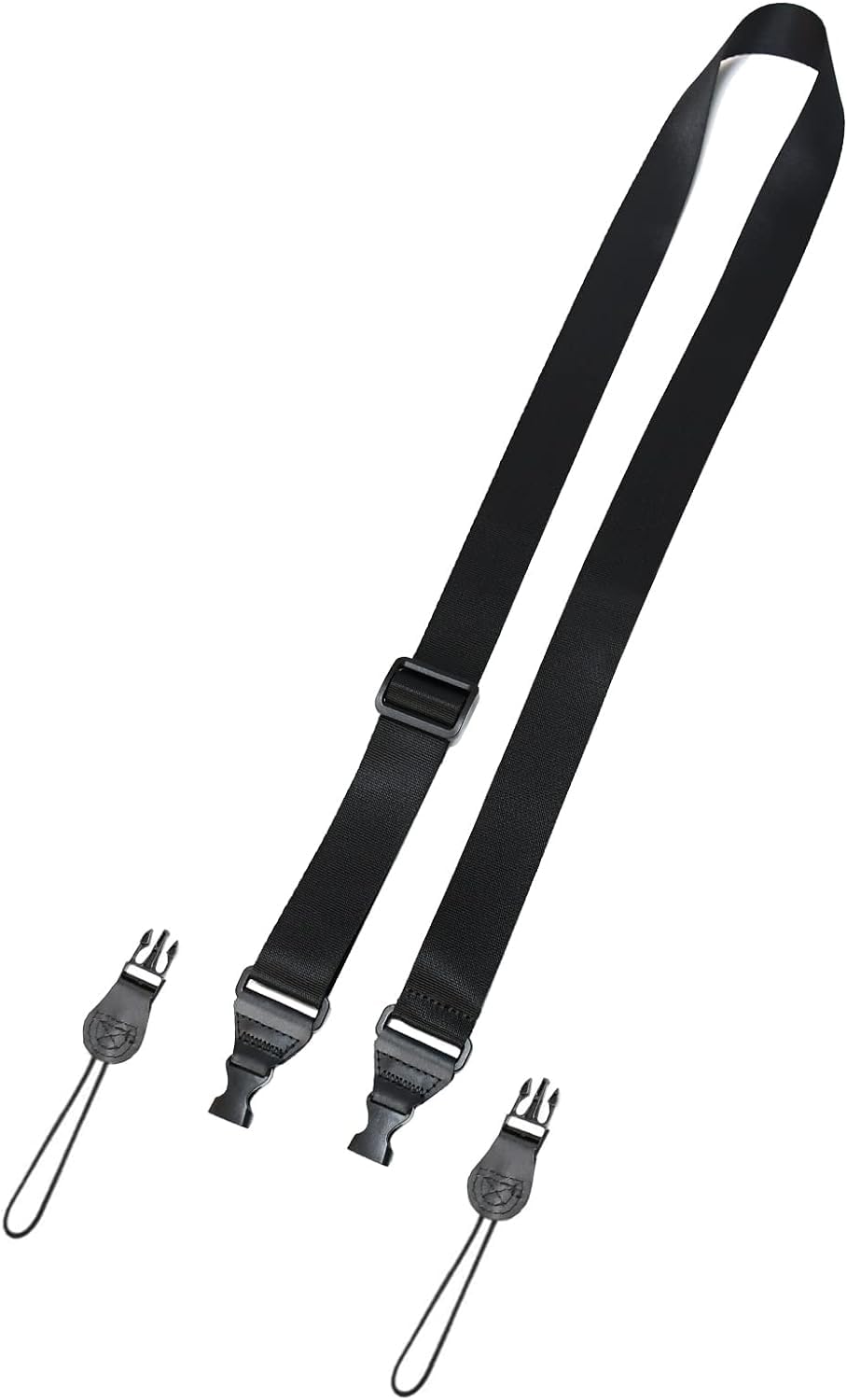 TIMISM Shoulder Strap, 59 inch Adjustable Removable Shoulder Straps, Sturdy Nylon Comfortable Shoulder Strap, Universal Replacement Strap Holder Cross Body for Tablet Case/Camera/Crossbody Bag, Black