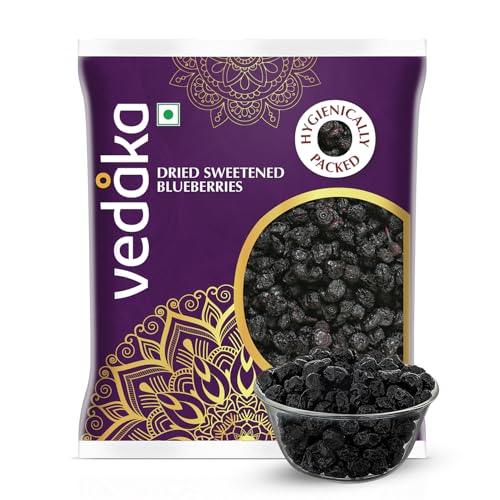 Image of Amazon Brand - Vedaka Dried Sweetened Blueberries | 100 Gram | Whole | No Added Preservatives