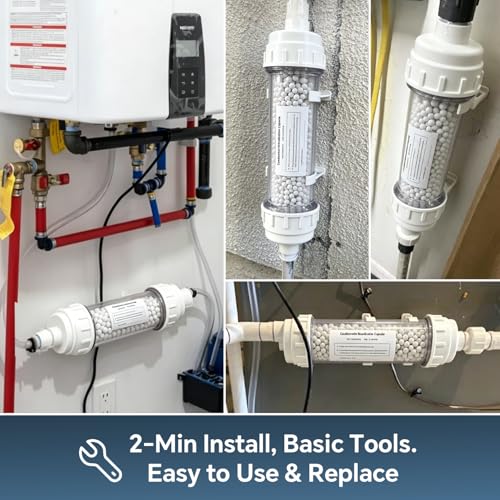 Kit Neutralizador de Condensados 804000074 Compatible con Calentadores de Agua Instantáneos y Calderas Rinnai, Sistema Neutralizador de Condensados Ácidos con Ventana Transparente para Prevenir la Corrosión de Tuberías, Reemplaza al Original 804000074 miniatura 7
