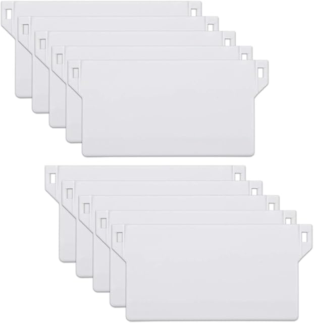 Vascinate 10PCS 89 mm/ 3.5 Inches Vertical Blind Bottom Weights Slats, Vertical Blind Weights, Spares Bottom Weights Slats, Vertical Blind Set, Vertical Blind Accessories, White