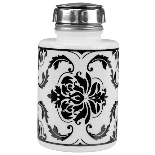 MENDA One Touch Black Damask Bottle 6 oz 35588