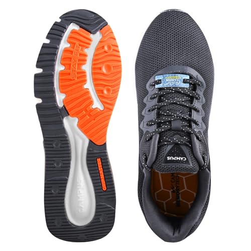 Image of Campus Men's Promote D.Gry /BLK Walking Shoes - 9UK /India 22G-251