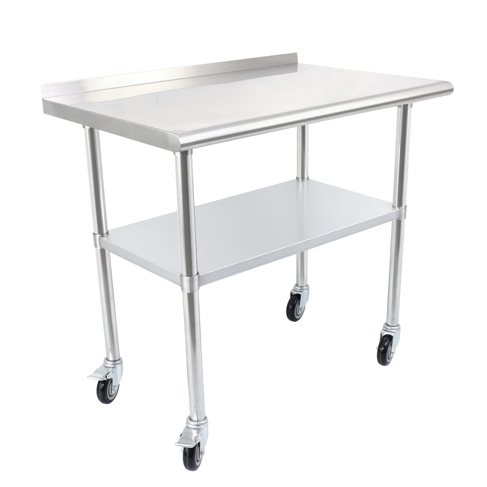 Chingoo NSF Stainless Steel Table with Wheels 