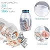 X-Large Piggy Bank for Boys Adults, Vcertcpl Digital Coin Counting Bank with LCD Counter, 2.8L Capacity Coin Bank Money Jar for Adults, Designed for All US Coins (Blue, X-Large)