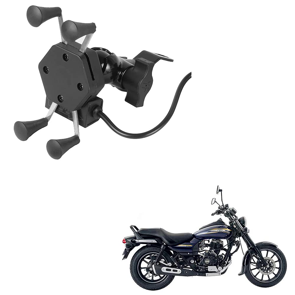 Autopearl Bike Handlebar Mobile Holder for Bajaj Avenger Street 150-picture-23