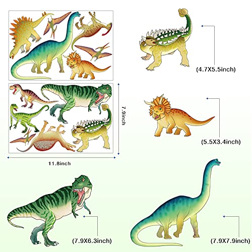Vinilos Dinosaurios que Brillan en la Oscuridad para Pared miniatura 5