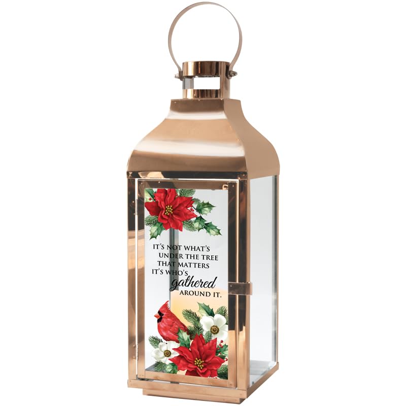 Carson "Lanterna Sotto l'Albero, 44,5 cm H, Bronzo