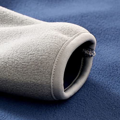 Fall Jacket for Toddler Toddler Boys Girls Long Sleeve Winter Patchwork Colour Fleece Zippered Hoodie (Grey, 4-5 Years)3