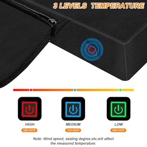 Lslpin XY-8212 Extra Wide Heated Stadium Seat Cushions, Portable Stadium Seats For Bleachers, Foldable Heated Seat Cushion With Usb Battery Pack, Heating Pad thumb #2