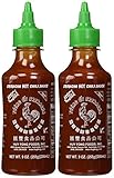 Huy Fong Sriracha Hot Chili Sauce 9 Ounce Bottle (2 Pack), chili,original, Red-set of 2
