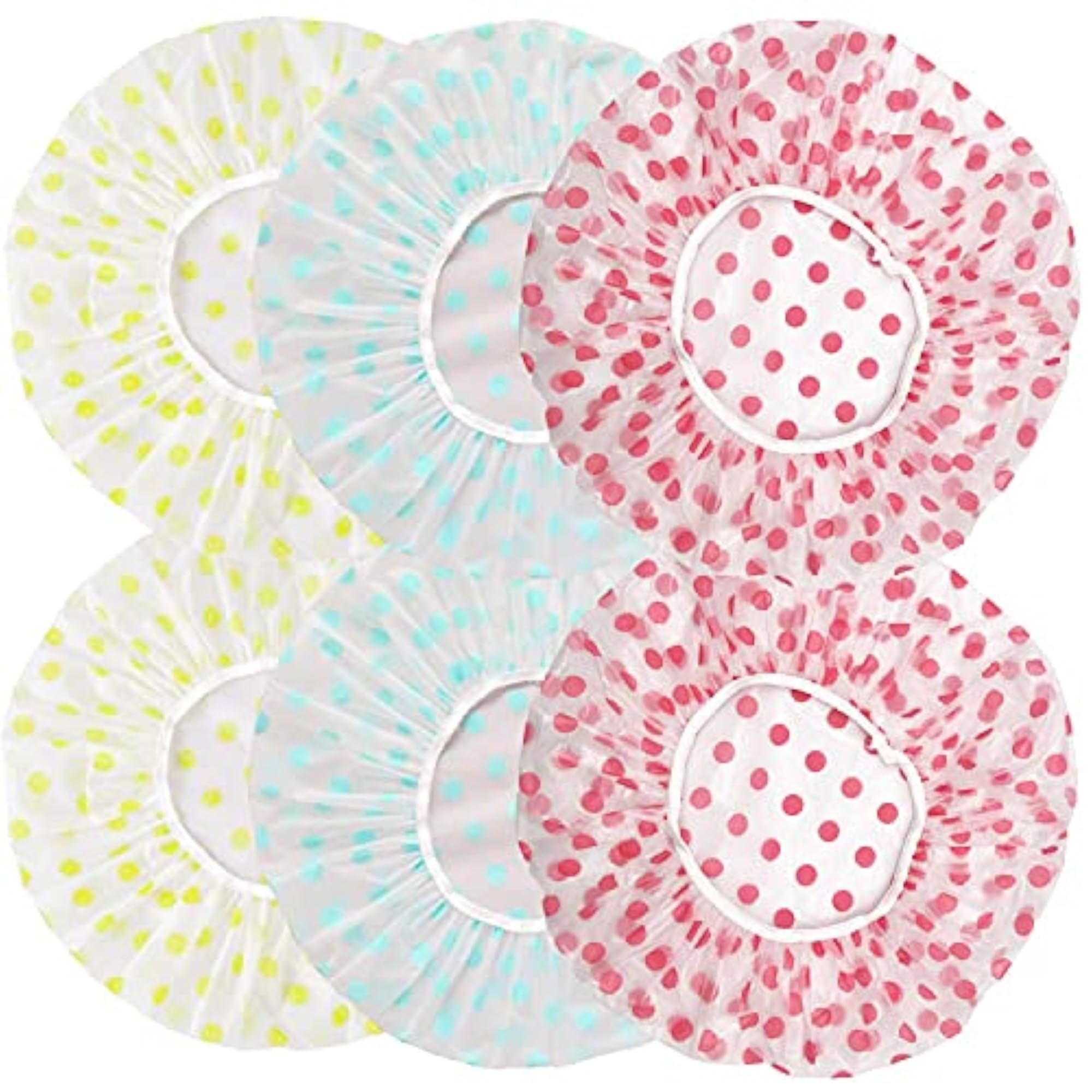 Waterproof & Reusable Elastic Bath Cap, Multicoloured