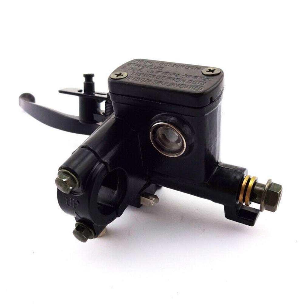 Maneta de Freno Accesorios Mango Bomba Buggy Embrague Delantera Izquierda Derecha Scooter Cilindro Hidráulico Moto 50-250CC Quad Moto Universal Moto de Cross (Izquierdo)