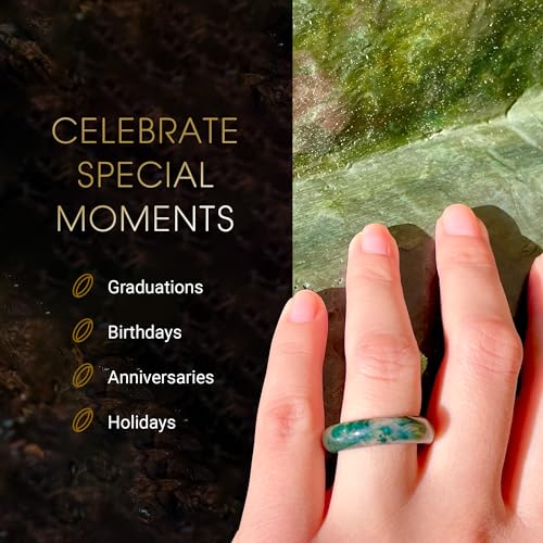 Whitestone Jewelry Co. Maya Stone Ring Collection | Natural Stone Band For Women And Men thumb #3