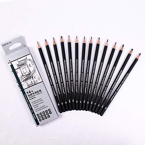 Set de lápices de dibujo YYMIYU 14 piezas miniatura 3