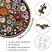 Vintage Wildflower Puzzles for Adults 1000 Pieces, Round Butterfly Bee Plant Puzzle Nature Art, Circle Pretty Flower Garden Jigsaw Puzzle, Retro Aesthetic Floral Puzzle