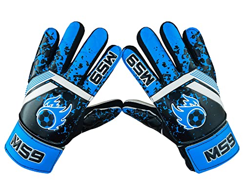 MS9 Kids Boys Children's Junior Football Goalkeeper Sports Soccer Goalie Gloves - Image 2