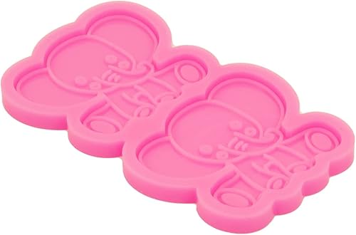 Miniatura 4 de Molde de silicona de elefante para bebé, moldes de resina para soporte de teléfono, moldes de silicona para carrete de insignias de bricolaje,