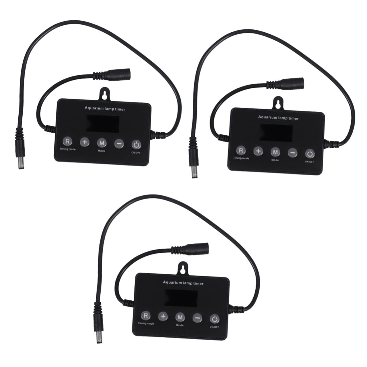 Mikikit 3stücke Aquarium Lichtsteuerung Mit Timer Intelligente Dimmer Für Beleuchtung LCD-anzeige Sanfte Helligkeit Universelle Anwendung Für Aquarien Und Optimale Lichtverhältnisse