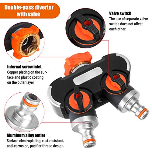 Distributore a 2 Vie, Splitter Tubo da Giardino