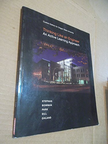 Thinking Like an Engineer; An Active Learning A... 1256364541 Book Cover