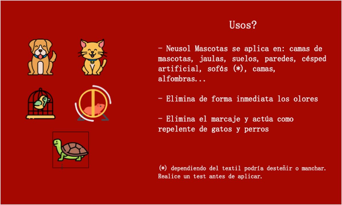 Mascotas 2L Eliminador de olores de mascotas instantáneo. Anti olor orina, heces, vómito de perros, gatos... SIN fragancia Repelente de micciones.