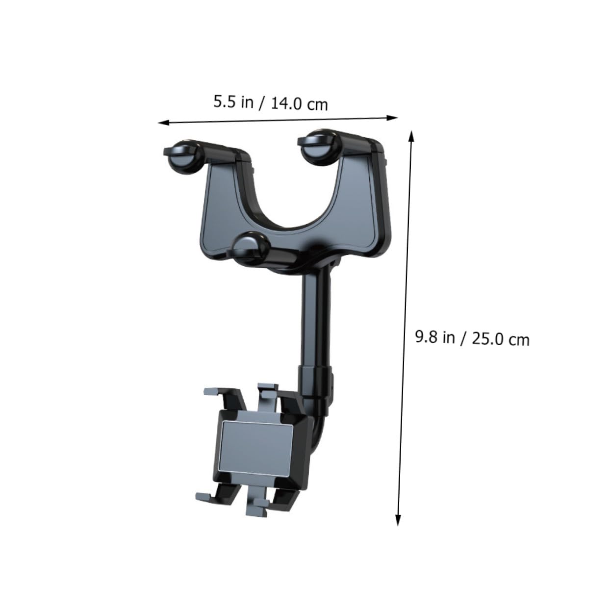 Beaupretty Soporte GPS para Coche Negro Antideslizante Material Abs y PU Fácil de Usar para Navegación Conducción