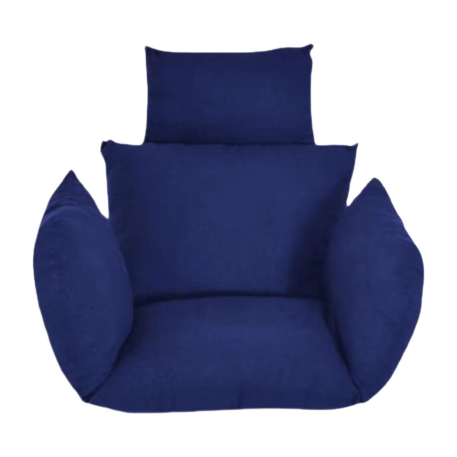 Hammock Swing Chair Cushion with Headrest Armrest for Backyard Porch Outdoor Navy Blue|Home & Garden | Yard, Garden & Outdoor Living | Patio & Garden Furniture | Cushions & Pads-image-12