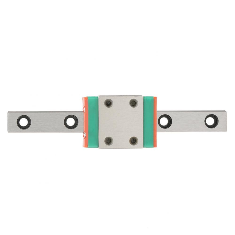Linear Motion Guides, LML7B Miniature Linear Rail Guide 7mm Width + Slide Block for 3D Printer and CNC Machine (70mm)