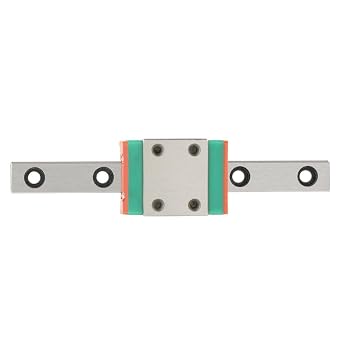 Mini Linear Slide, LWL7B Miniature Bearing Steel Linear Rail Linear Slide Rail 7mm Width with Slide Block (70MM)