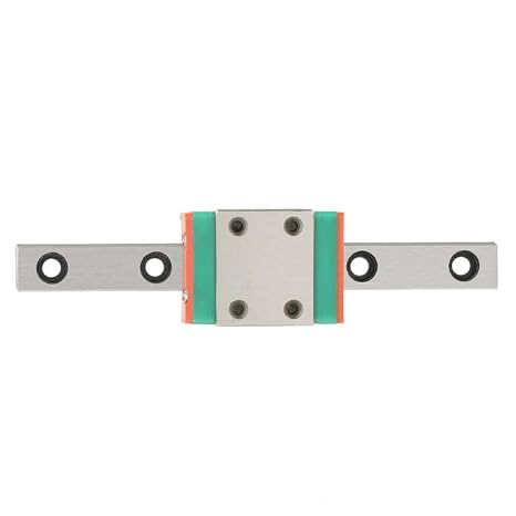 Mini Linear Slide, LWL7B Miniature Bearing Steel Linear Rail Linear Slide Rail 7mm Width with Slide Block (70MM)