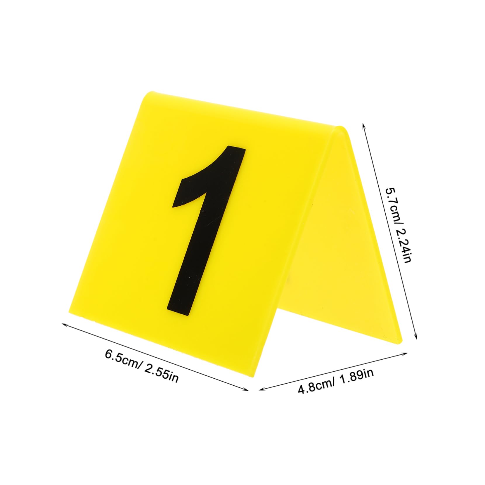 VALICLUD 10Pcs Shaped Acrylic Table Number Markers Compact Game Markers for Restaurants Cafes and Events Stylish Dining Table Identification and Break Resistant Design