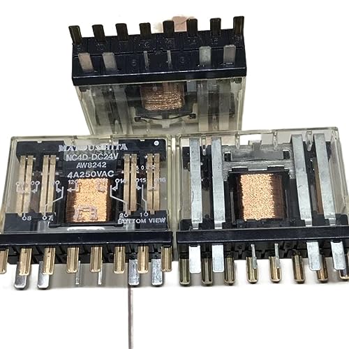 Relais NC4D-DC24V commutateur électromagnétique 24V 14PIN pour automatisme et maintenance, 5pcs