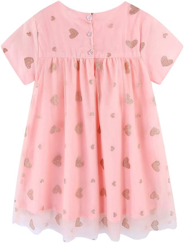 Mud Kingdom Little Girls Dress Midi Length Ruffle Cute Printing Summer - Image 2