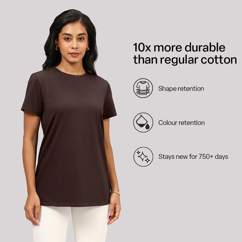 Image of BlissClub Women The Last Tee - Boyfriend tee | Women's t-Shirt | Sleeves | Hip Covering | Cotton Tee