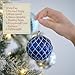Valery Madelyn Christmas Ornaments Set, 16ct Navy Blue and Silver Shatterproof Fall Christmas Tree Decorations Ball Ornaments Bulk, 3.15 Inches Elegant Hanging Ornaments for Xmas Trees Decor