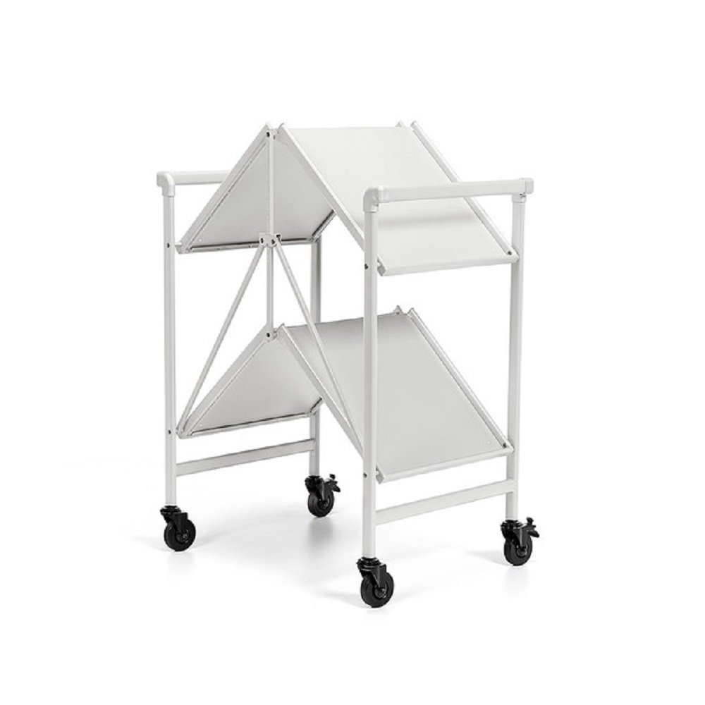 Bar Serving Cart Outdoor Folding Rolling Wheels Portable Serving Cart
