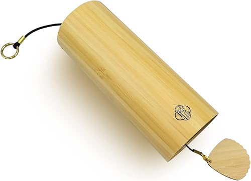 Campanillas de viento de bambú para meditación curativa y emociones calmantes, decoración clásica del hogar, buen regalo para familiares amigos