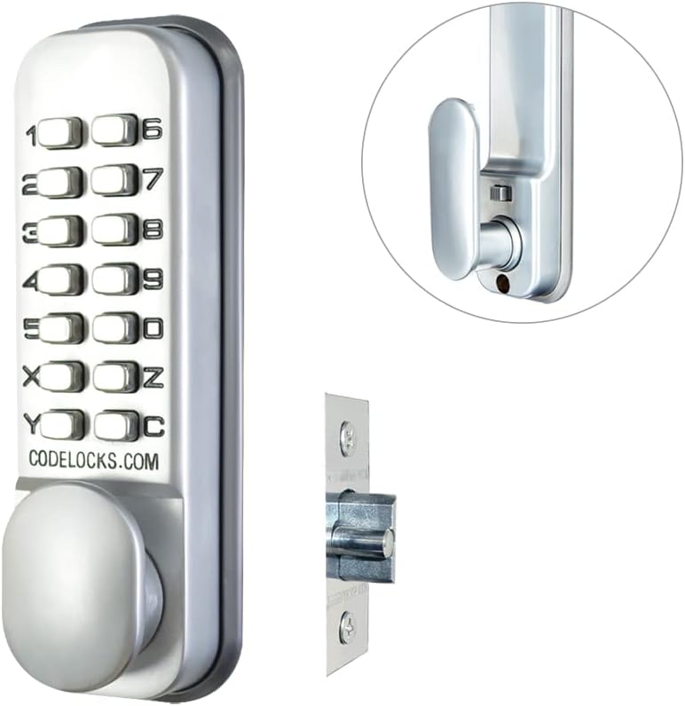 CL155 Mortice Latch Silver Grey