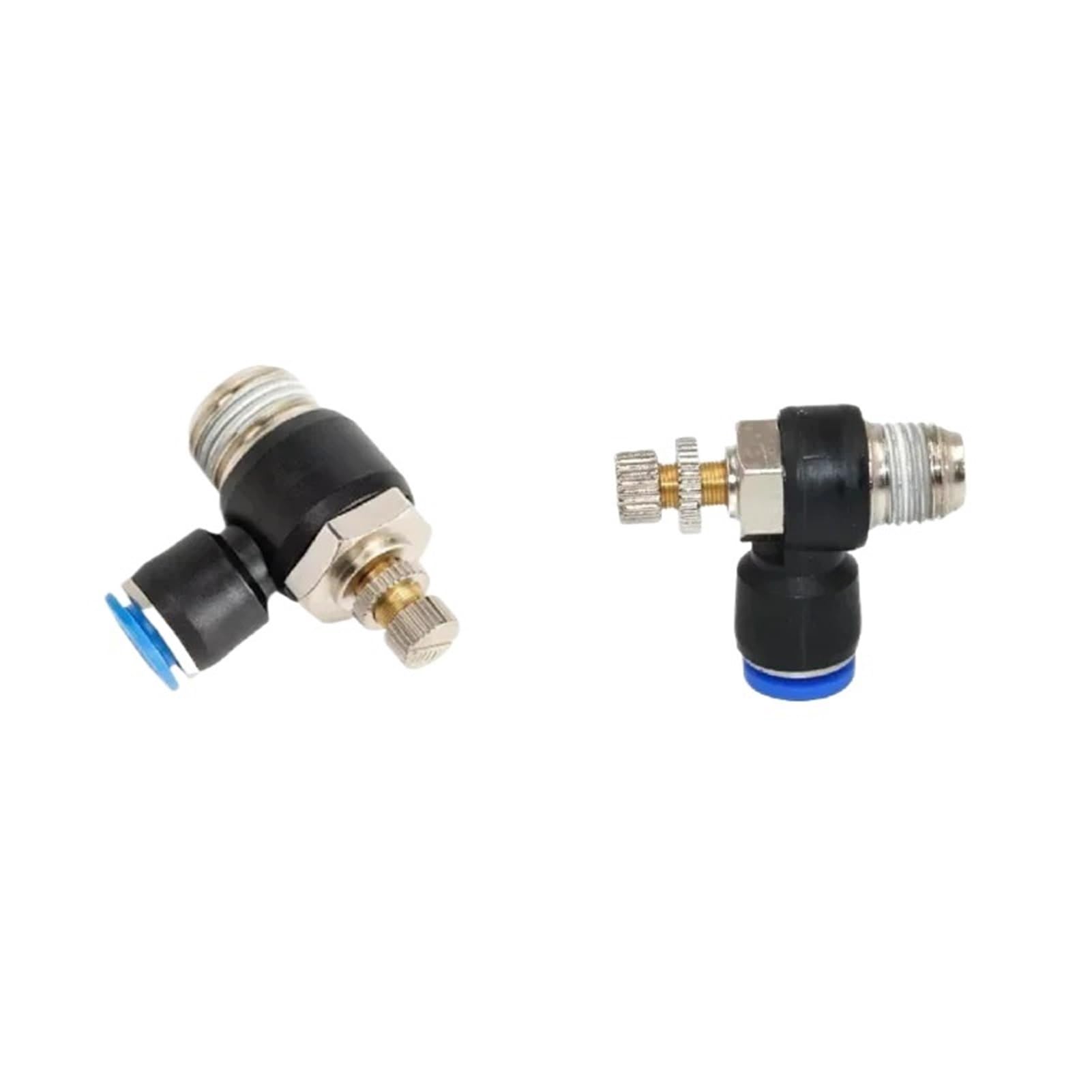 5/10 raccordi rapidi raccordi pneumatici M5 valvola a farfalla tubo flessibile regolabile (SL8-04, 10 pezzi)