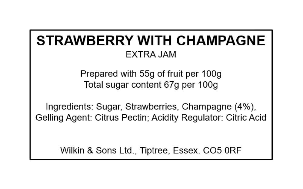 Mermelada de Fresas & Champagne 340gr. Tiptree. CAJA 6 UNIDADES (340gr x 6)