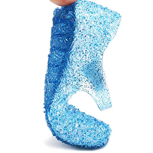 Image of techcity Princess Girls Sandals Dress Up Dance Party Cosplay Jelly Shoes for Kids Toddler Mary Janes