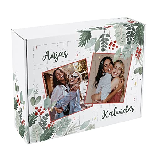 Herz & Heim® Adventskalender mit 2 Fotos zum Befüllen -...